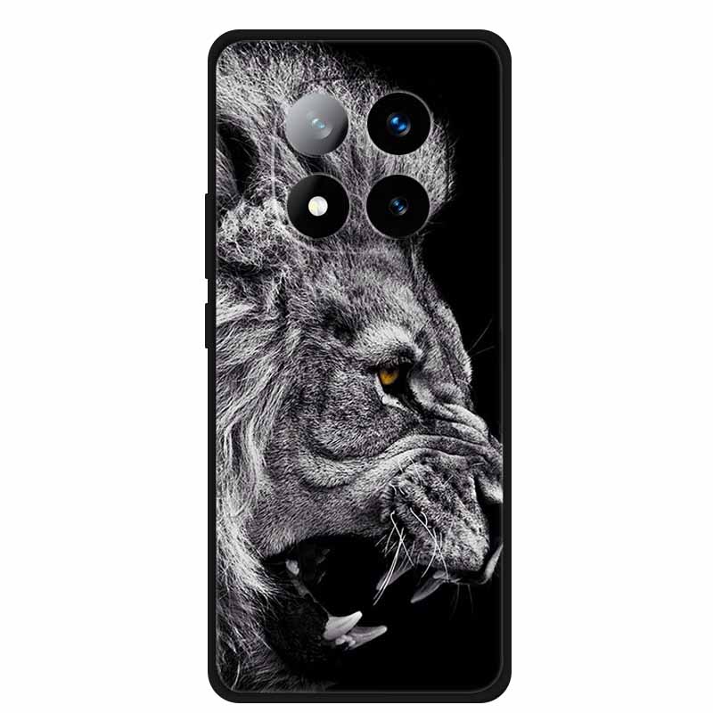 Чехол для Redmi Note 14 Pro+ Животные Мягкий силиконовый ТПУ Чехлы для телефона Задняя крышка Для Redmi Note 14 Pro Plus 5G Волк Ударопрочный Capa