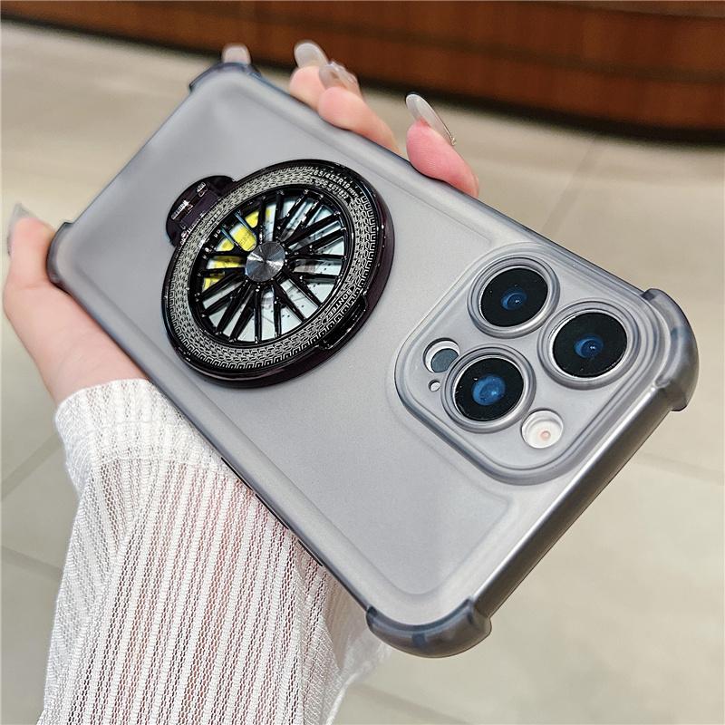Противоударный магнитный держатель-подставка с гироскопом для Tecno Spark 40 Pro Plus Spark 20 20C 10 Pro 10C Go 1 Magsafe Прозрачный чехол