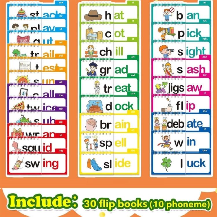 30pcs Letter Sounds Flash Cards For Toddlers To Develop Phonics Skills And Encourage Imaginative Play