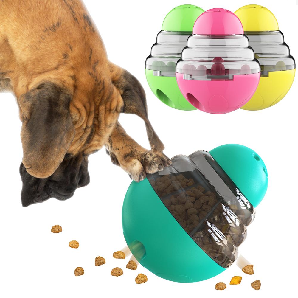 Игрушка для собак, интеллектуальные игры, медленная кормушка, диспенсер, забавное лакомство для домашних животных, протекающий шарик для маленьких и больших собак, встряхивающие игрушки с утечкой