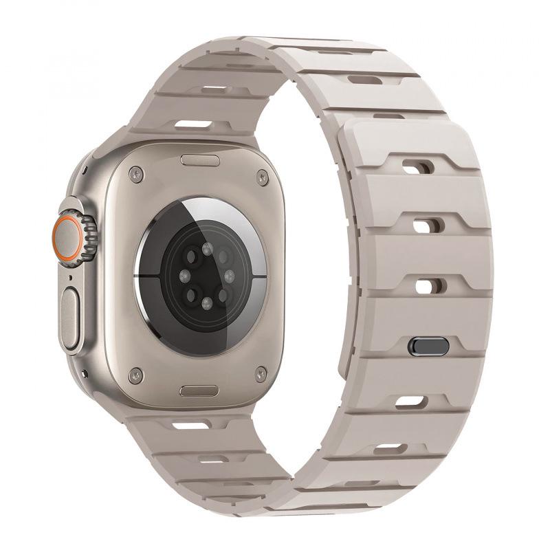 Совместим с Apple Watch Series 11, Магнитный ремешок "Чешуя дракона", Модель 10987E.