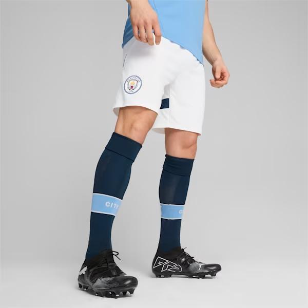 Puma SS24 Manchester City Football Club Series повседневные эластичные свободные спортивные шорты мужские белые 775114-05