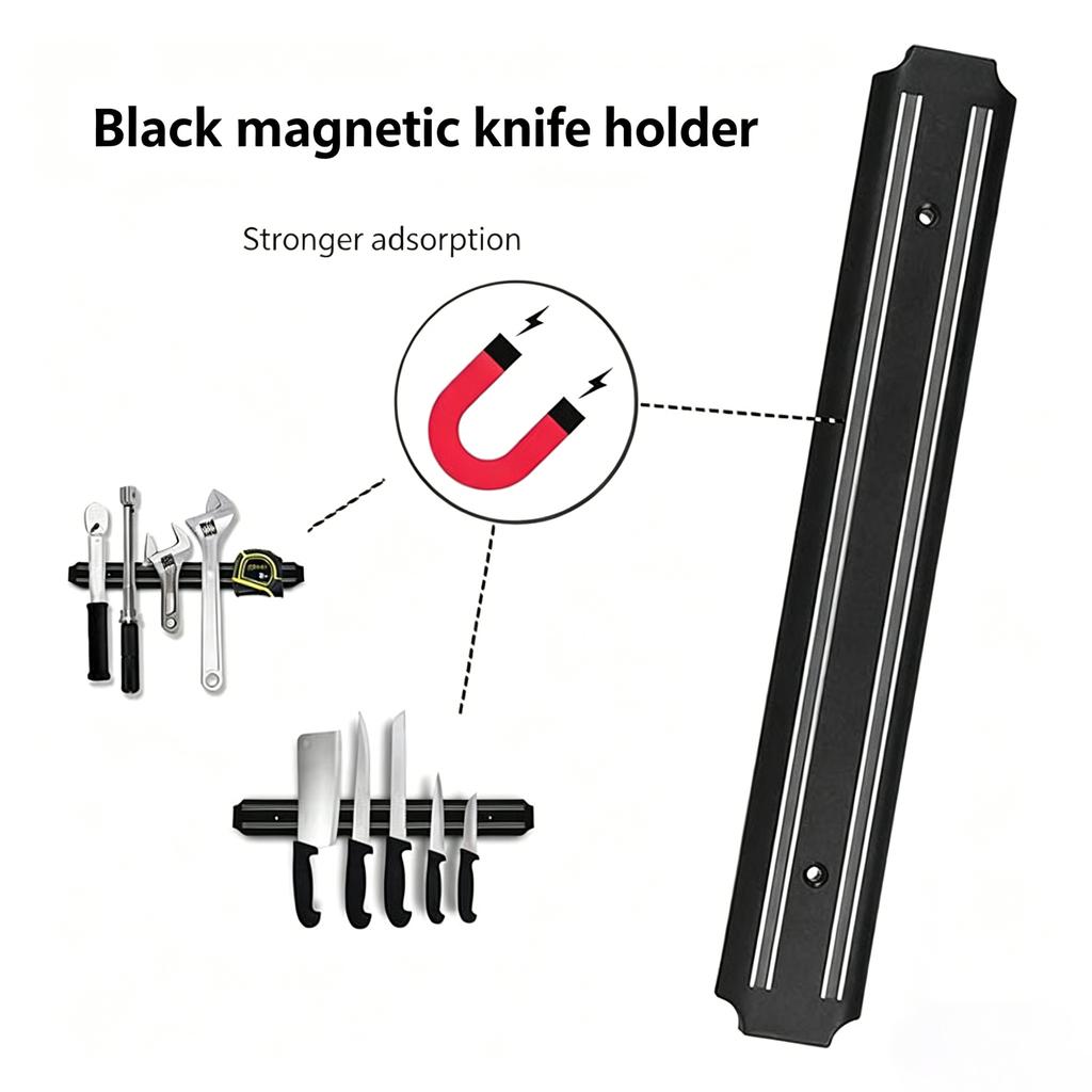 Magnetic Wall Mounted Knife Holder Storage Rack for Kitchen Utensils Tools Warehouse Organizer