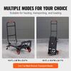 Aluminum Hand Truck, 2 in 1, 300 lbs Load Capacity, Heavy Duty Industrial Convertible Folding Hand Truck and Dolly, Utility Cart Converts from Hand