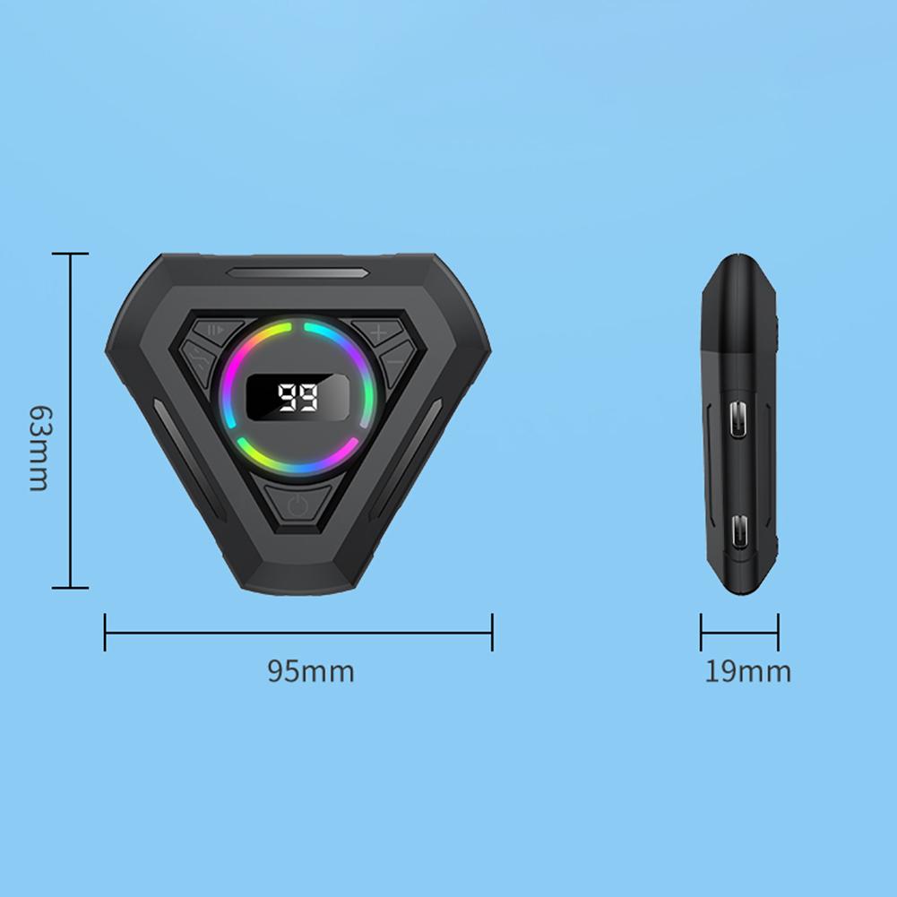 Физический кликер Устройство для щелчков пальцами с регулируемой скоростью, цифровым дисплеем и симулятором щелчков пальцами с подсветкой RGB для Android iOS