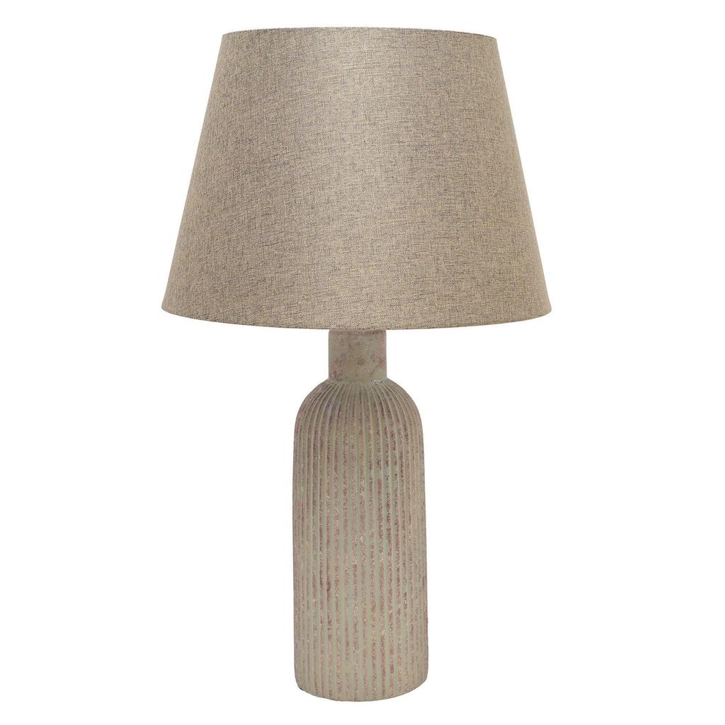 Hestia Slim Ceramic Table Lamp - Beige
