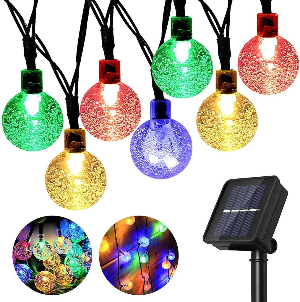 LED Outdoor Street Light Garland Fairy Solar Light String Solar Garden Powered Decoration Lamp For Path Street Lawn Outdoor Fence Lighting