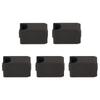 5Pcs Extruder Hotend Cover Black Silicone Anti Stick Stable Heater Block Cover for X1 Carbon P1P