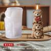 Mirosie 3d Stacked Bear Silicone Molds Household DIY Fondant Cake Chocolate Mould Popsicle Ice Cream Candle Making Kit
