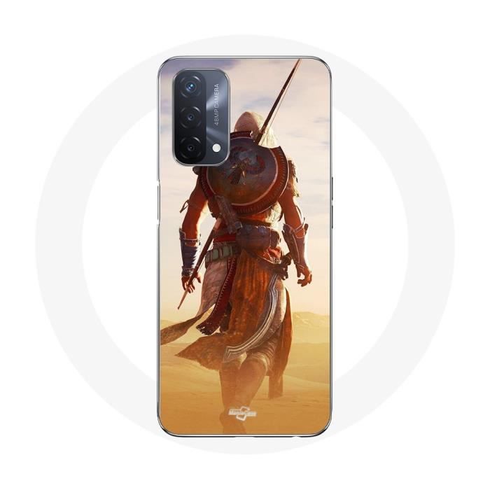 Coque - Assassin's Creed - Oppo A93 5G - Souple - Blanc - Motif Soldat