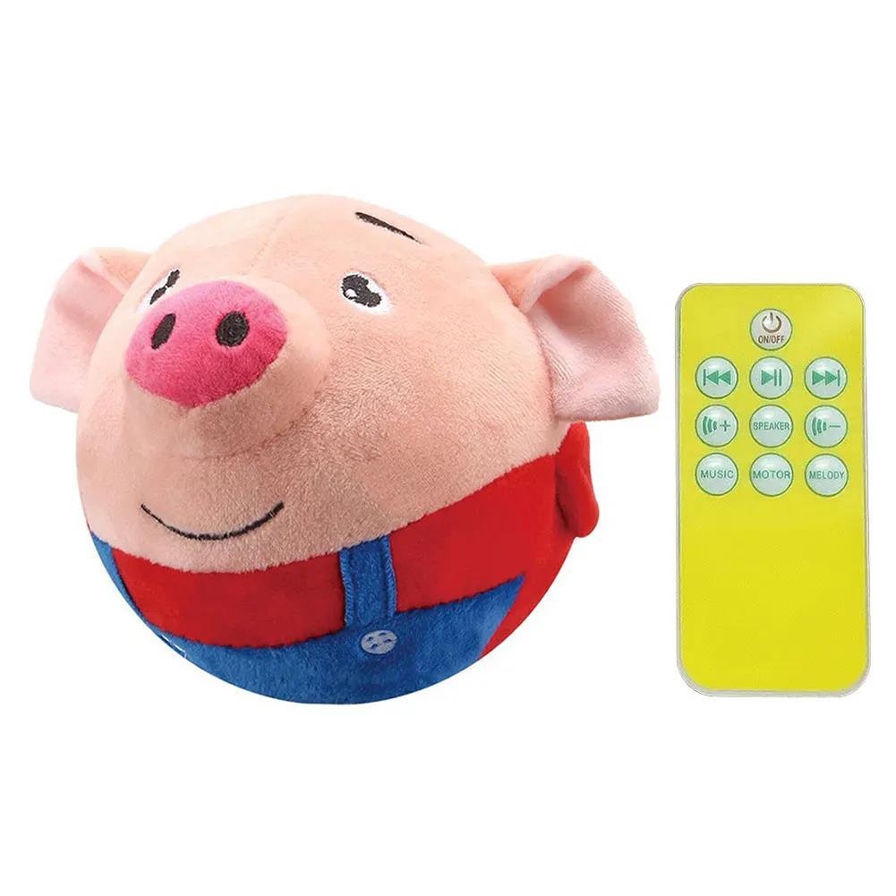 Electronic Pet Dog Toy Ball Pet Bouncing Jump Ball Music Vibration Bite Puppy Ball Interactive Dog Chewing Moving Plush Doll Toy 1