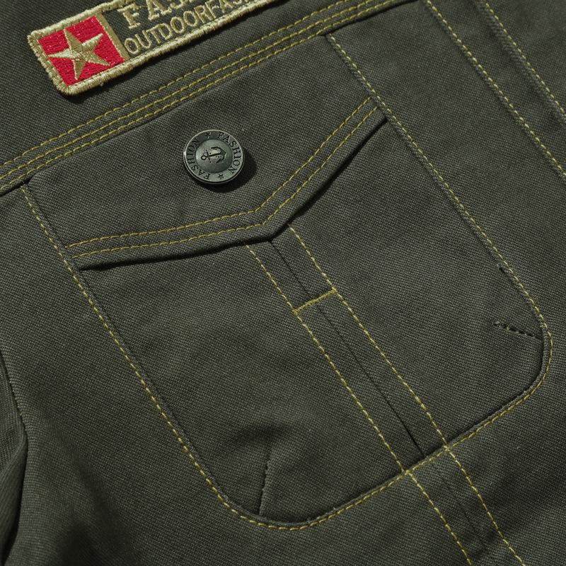 Men'S Spring And Autumn New Jacket Men'S Large Size Casual Pure Cotton Men'S Jacket