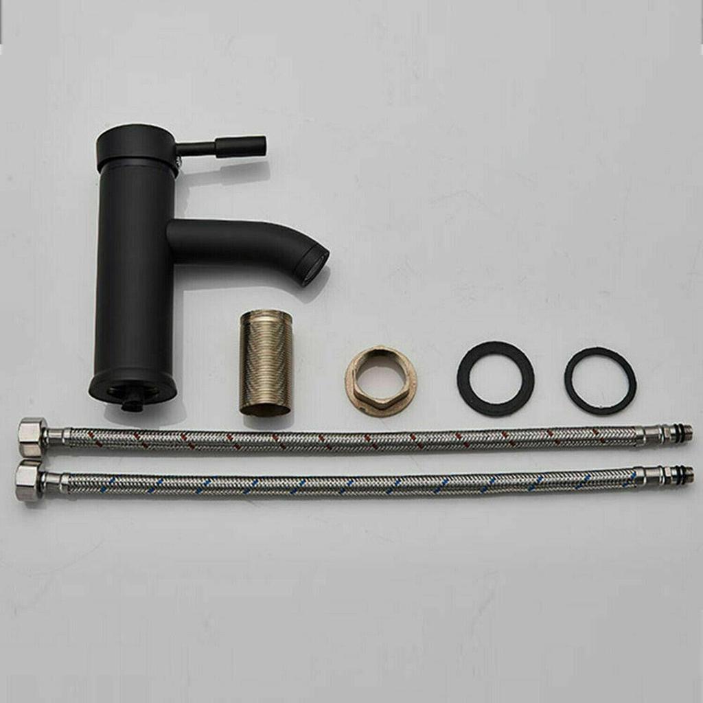 Черный смеситель для раковины в ванной, смеситель с одной ручкой, смеситель для туалетного столика, смеситель для раковины