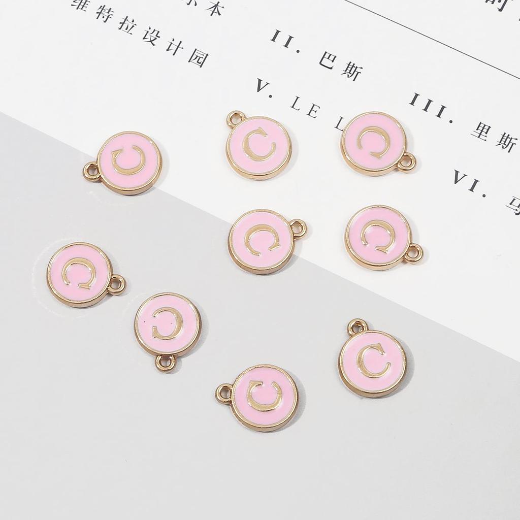 10 шт., металлическая эмаль, английские буквы, подвески, подвеска для самостоятельного изготовления ювелирных изделий, ожерелье, браслет, аксессуары