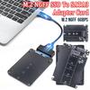 M.2 To SATA3.0 Adapter M.2 SATA Protocol SSD Adapter 2 Port NGFF M.2 B Key To SATA 3.0 6Gbps M2 To SATA Converter Card Case