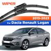 Для Dacia Renault Logan 2015- 2016 2017 2018 Передние щетки стеклоочистителя Щетки стеклоочистителя Щетки для лобового стекла 22"+19"