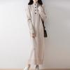 Women Sweater Dress 100% Wool Knit Long Pullover Winter Jumpers Wool Long Dress Female
