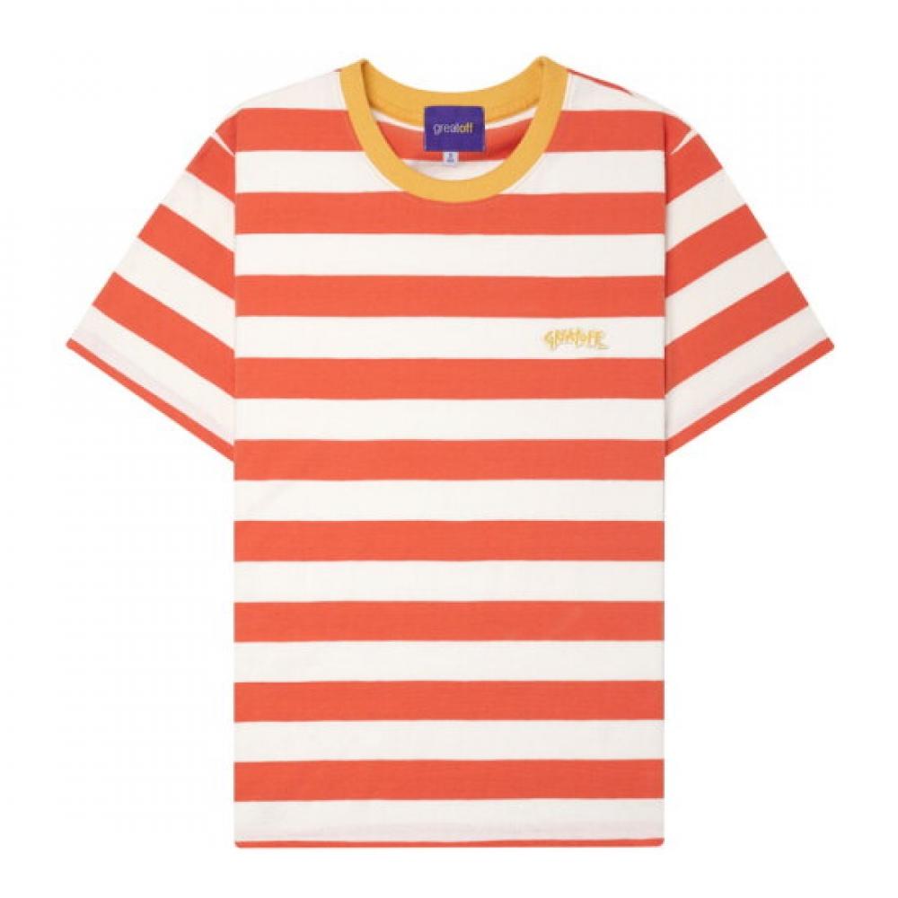 GoogimS Men S STripe ShorT Sleeve T ShirT 0733 Ior