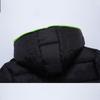 Spring and Autumn Men's Hooded Cotton Coat Thickened Casual Solid Color Zipper Cotton Coat Wearing Cotton Coat Fashion Men's Wear