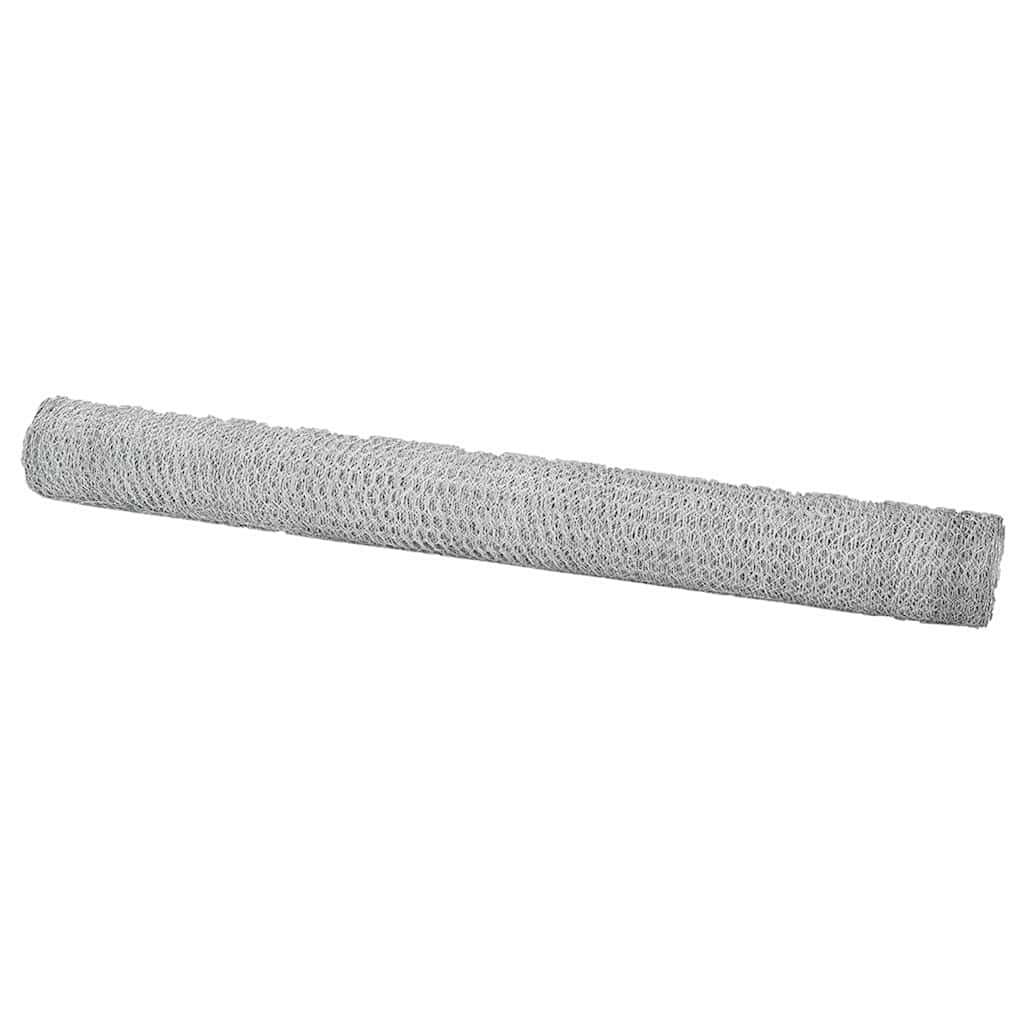 Hexagonal Fence Silver 1.6 x 10 m Galvanized Steel