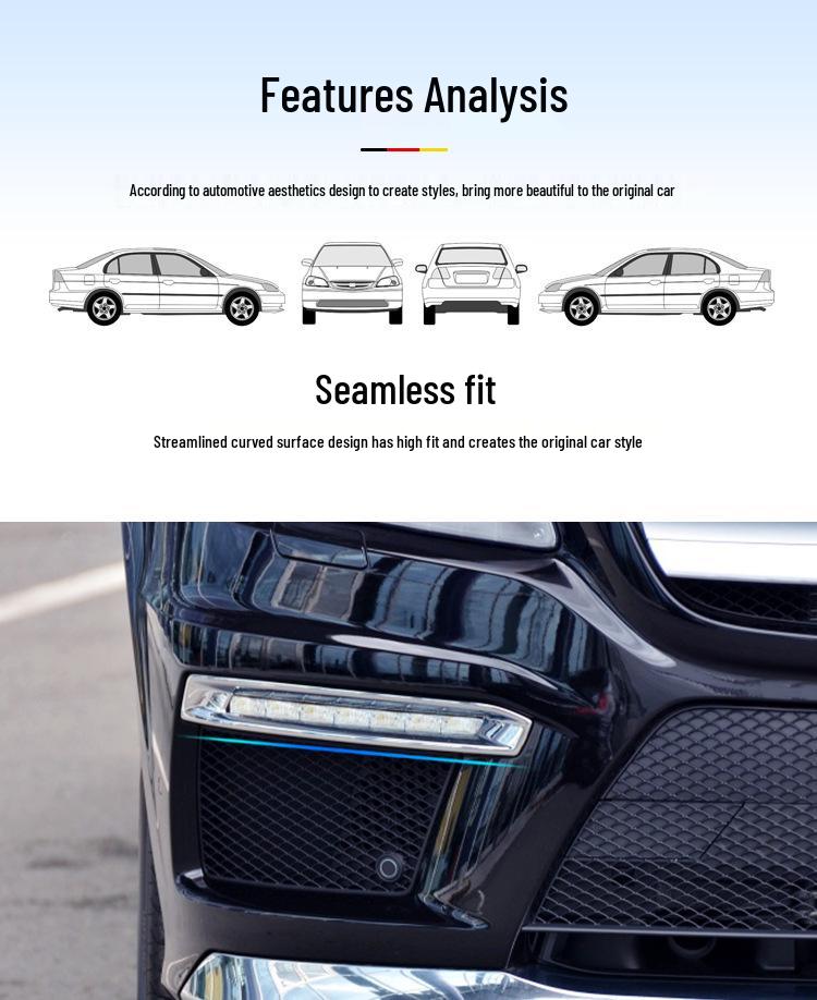 Хромированная декоративная накладка для Mercedes-Benz GL500/GL550: Противотуманная фара, Защита переднего бампера и багажника