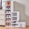1/3/6 Layers Shoes Box Foldable Shoe Storage Organizer Dustproof Stackable Organizer Space-Saving Integrated Cabinet Shelf