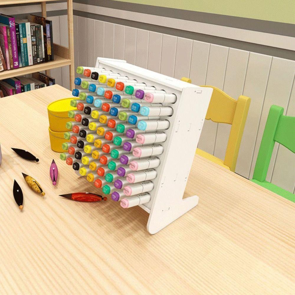 Настольная стойка для хранения Многофункциональный контейнер для ручек Универсальный ящик для хранения маркеров