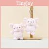 Adorable Cute Pig Plush Keychain Toy Soft Coral Fleece Pig Doll Key Ring Accessory