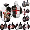 Cross Knight Cosplay Sweatshirt Soft Comfortable Unisex 3d Printed Hoodie Jacket For Medieval Style
