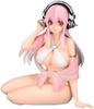 Super Sonico Noodle Stopper Figure White Bikini 1 Type - Ver. -