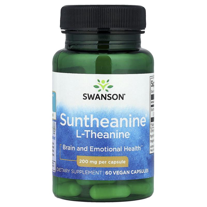 Suntheanine® L-Theanine, 200 mg, 60 Vegan Capsules