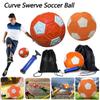 Sport Curve Swerve Football High Visibility Magic Football Toy Rubber Lines Recreational Soccer Balls Gift for Football Training