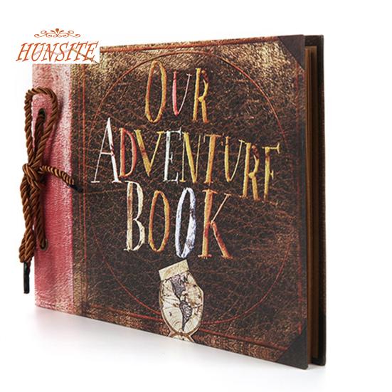DIY Scrapbook Фотоальбом Приключенческая книга с коробкой, принадлежности для скрапбукинга в стиле ретро
