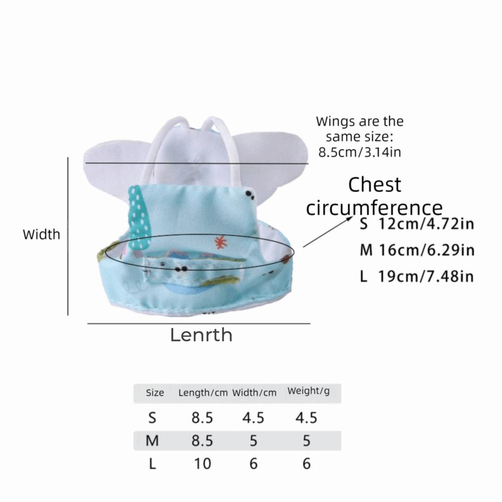 Cartoon Parrot Diaper Adjustable Parrot Flight Suit Cute Pet Bird Nappy Suit Pet Bird Supplies