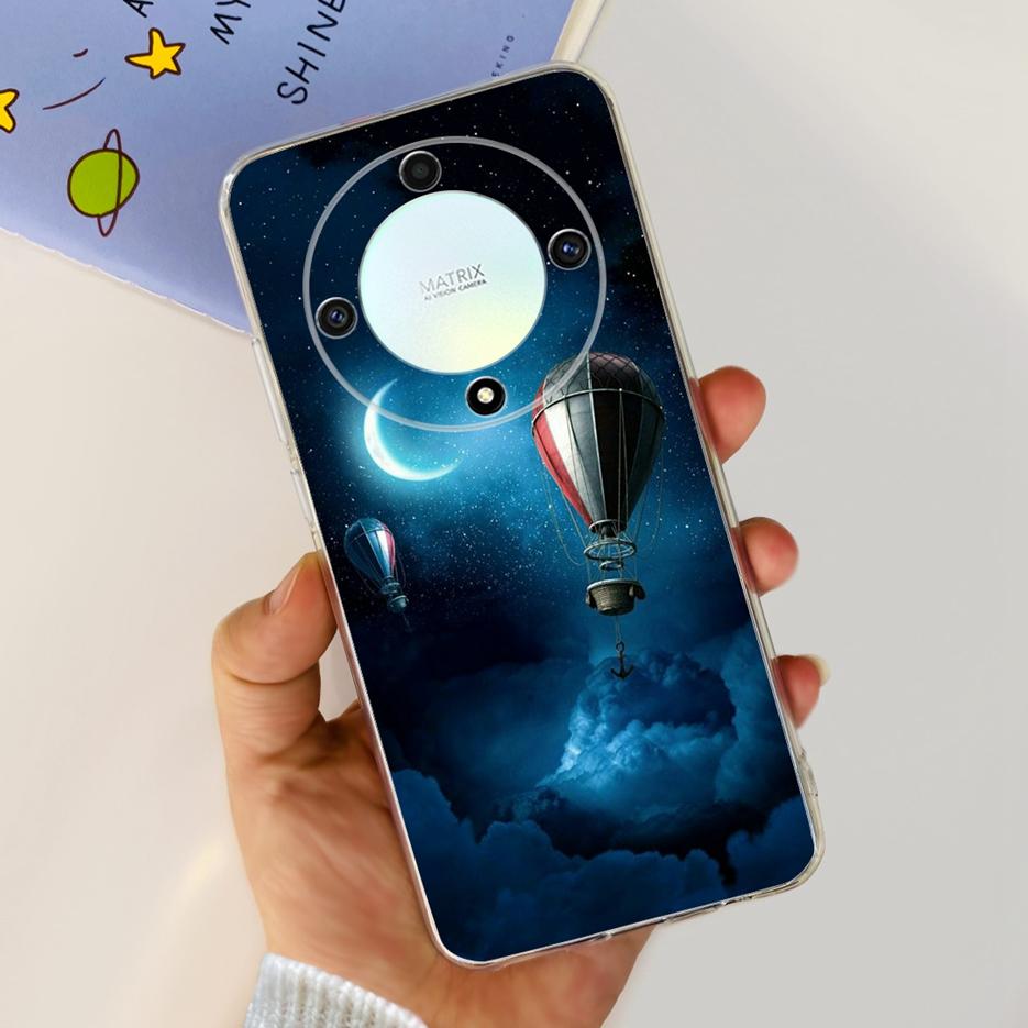 For Honor X9b 5G Case ALI-NX1 Cute Cat Butterfly Painted Cover Soft Silicone Phone Cases For Honor X9b X 9b HonorX9b Soft Fundas