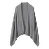 100% Pure Cashmere Versatile Shawl: Fashionable Warm Neck & Shoulder Warmer, Solid Color Scarf and Air Conditioning Cardigan Cape.