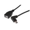 90 Degree Right Angle USB Type-C Male To USB 2.0 Female OTG Data Cable Phone Laptop Adapter Cord