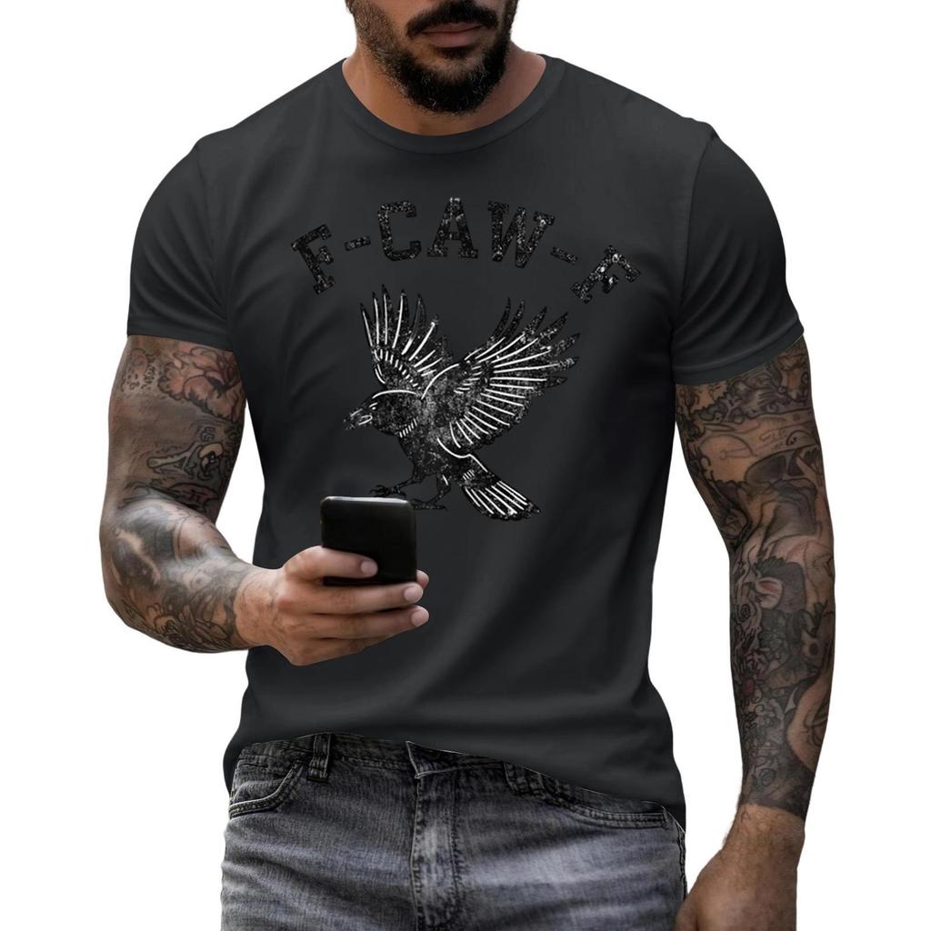 Men's Fashion Casual Printed Short Sleeve Round Neck Pullover Tops