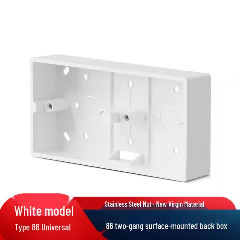 Brangdy Type 86 Double Gang Surface Mount Wiring Box