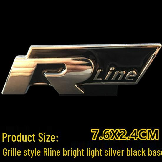 Значки на автомобиль Golf CC Magotan Sagitar POLO R: Наклейки R-Line на бок, заднюю часть, решетку радиатора