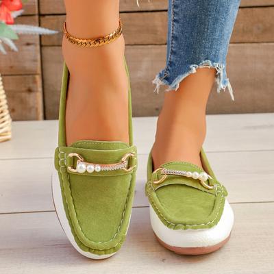 Модная Внешнеторговая Обувь-Слипоны Маленькие Кожаные Туфли 2025 Новые Женские Однословные Плоские Одинарные Туфли Профессиональные Повседневные Лоферы