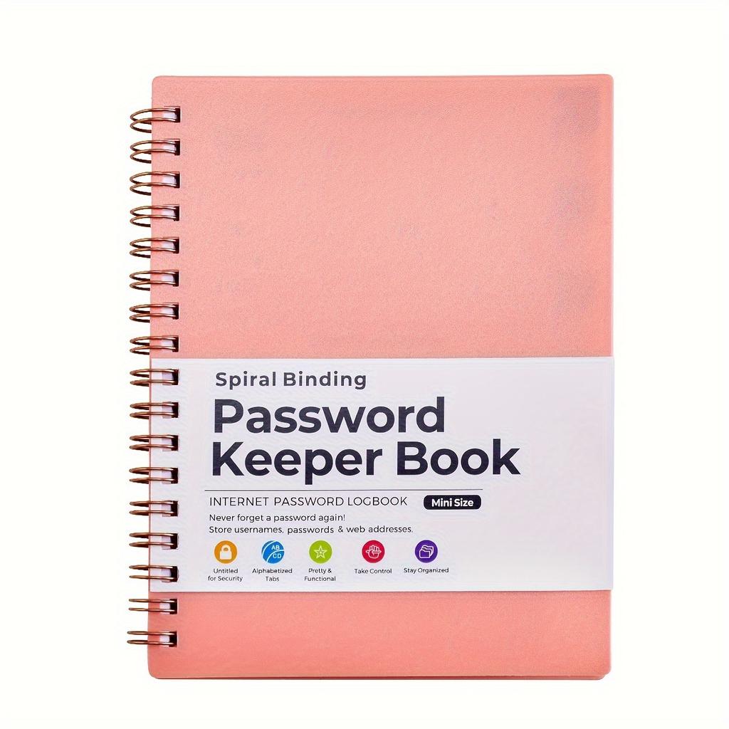 1 Password Storage Book, Letter Password Log and Organizer, Mini Size Personalized Password Log