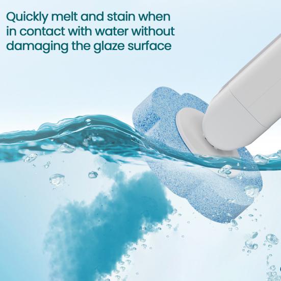 Одноразовая туалетная щетка с удлиненной ручкой, мощная чистящая палочка, трехслойная структура, очиститель для ванной комнаты, ванны, туалета