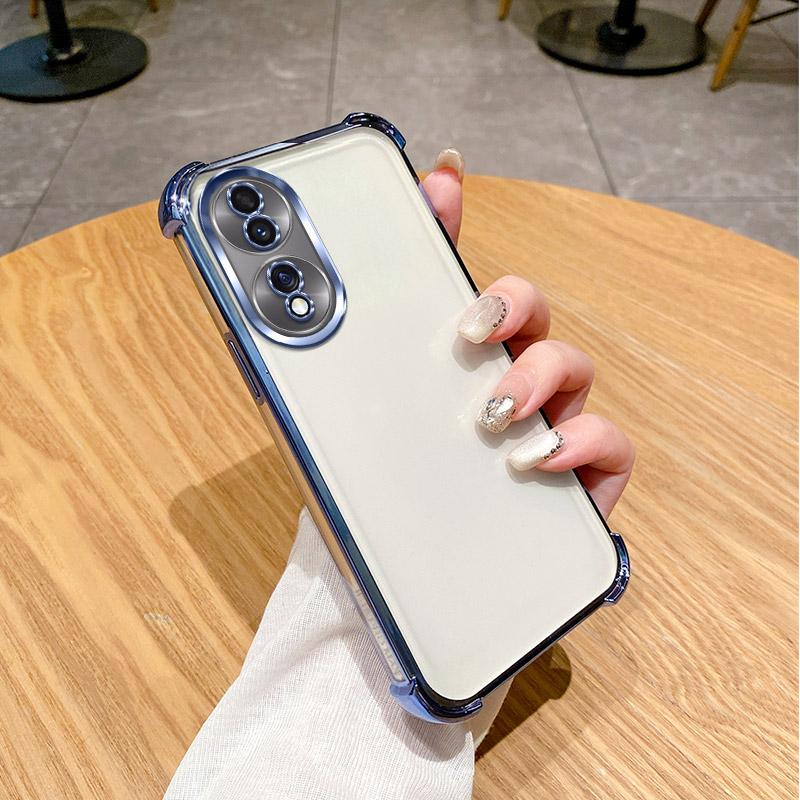 Чехол для Honor X7b Чехол для Honor X7B 5G Чехол CLK-LX1 CLK-LX2 CLK-LX3 Чехол для телефона Мягкий бампер Противоударный Защитный чехол Прозрачное гальваническое покрытие