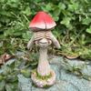 Милая игрушка-гриб, украшение, забавная скульптура гриба, маленькая статуэтка гриба, декор для дома, гостиной