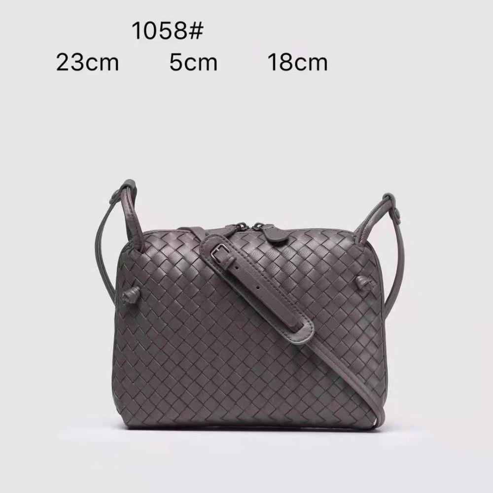 Горячая натуральная кожаная ручная плетеная сумка через плечо повседневная сумка через плечо модная и универсальная сумка-ракушка женская трендовая сумка