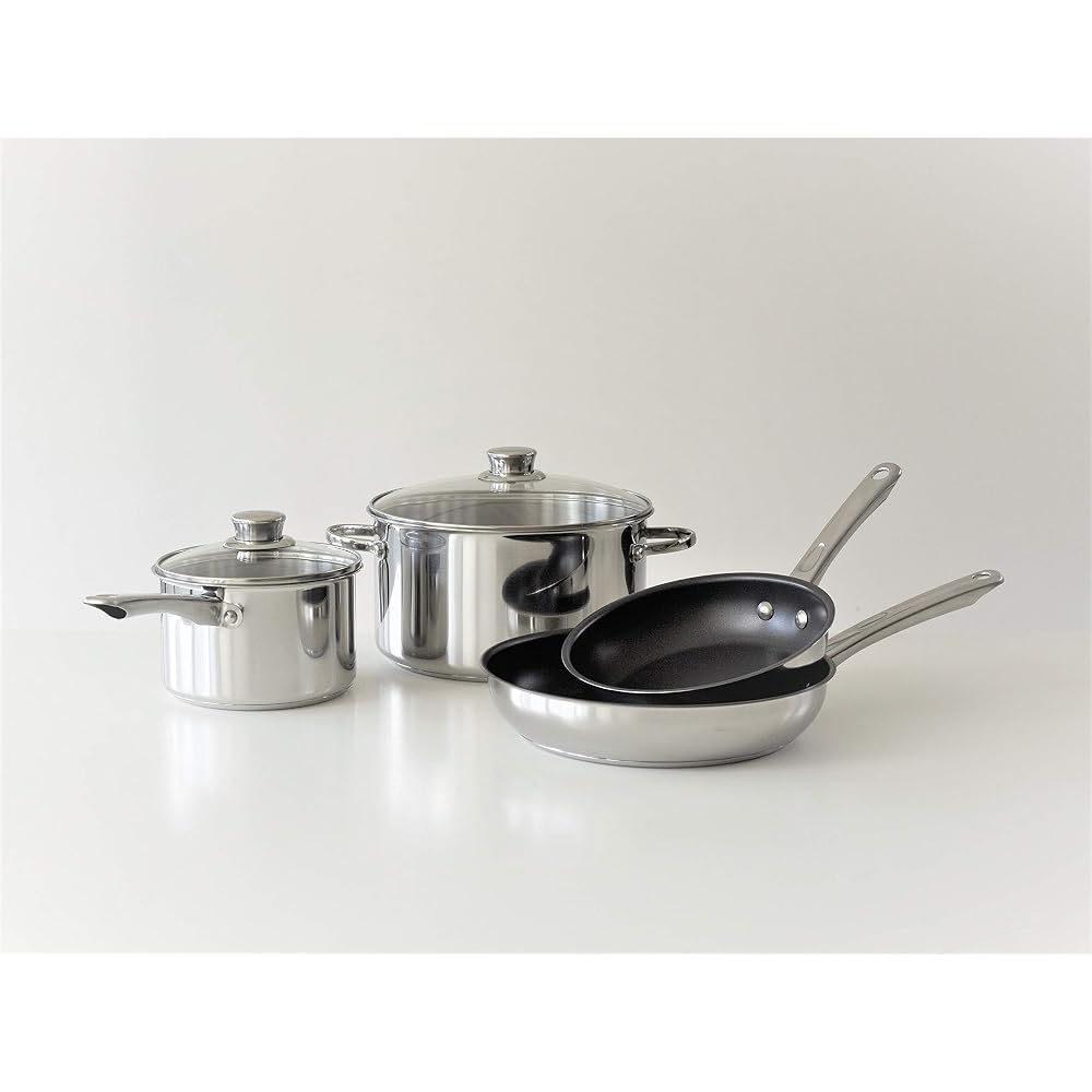 Meyer 20cm Stainless Steel Frying Pan, IH Compatible, Non-stick Coating, Three-layer Bottom, Maxim