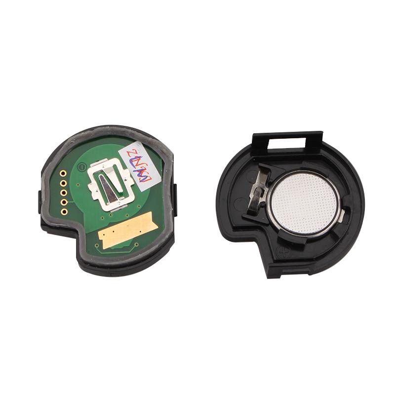 2 Buttons ABS + Metal Keyless Key Shell Car Remote Key Fob with ID46 Chip With Battery