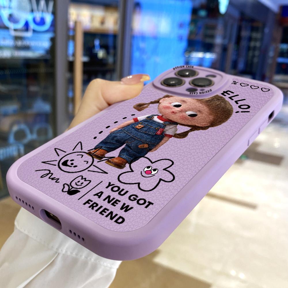 Тонкий мультяшный милый кожаный чехол для девочки чехол из искусственной кожи для телефона Samsung Xiaomi Poco Redmi