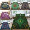 Bohemian Bedding Bedroom Datura Pattern Quilt Cover Pillowcase Bed Sheet/Double Full Size 2/3 Bedding Home Decoration
